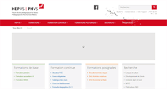 Desktop Screenshot of hepvs.ch